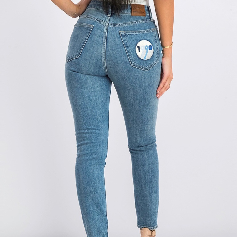 Lucky Brand 1990 patch Bridgette Skinny Jeans